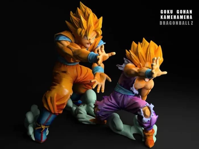 STL - cgtrader goku gohan kameha