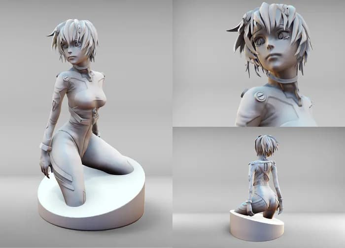 STL - cgtrader rei ayanami