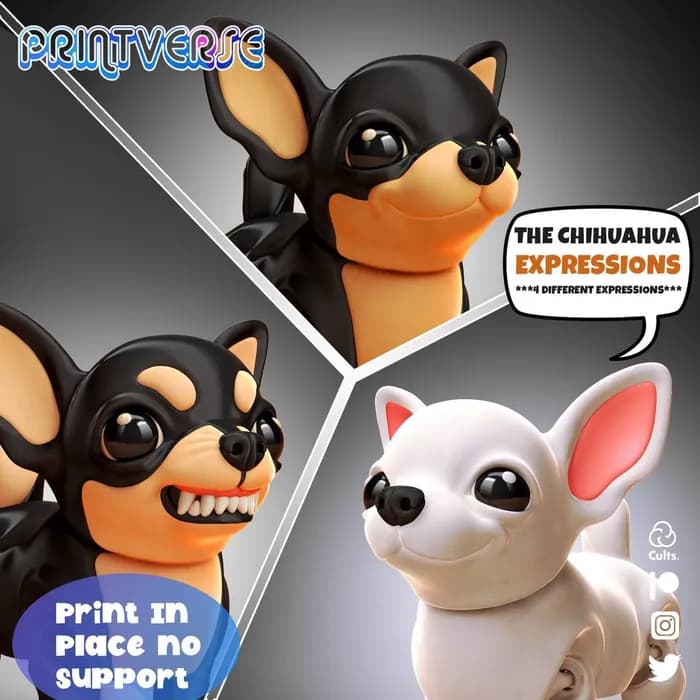 STL - chihuahua world3dprint
