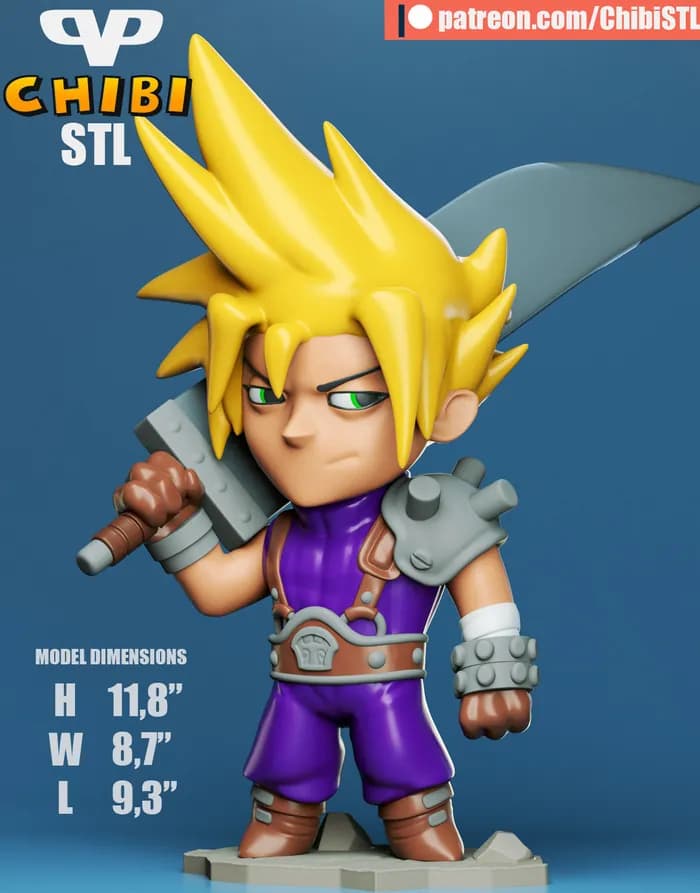 STL - cloud chibi