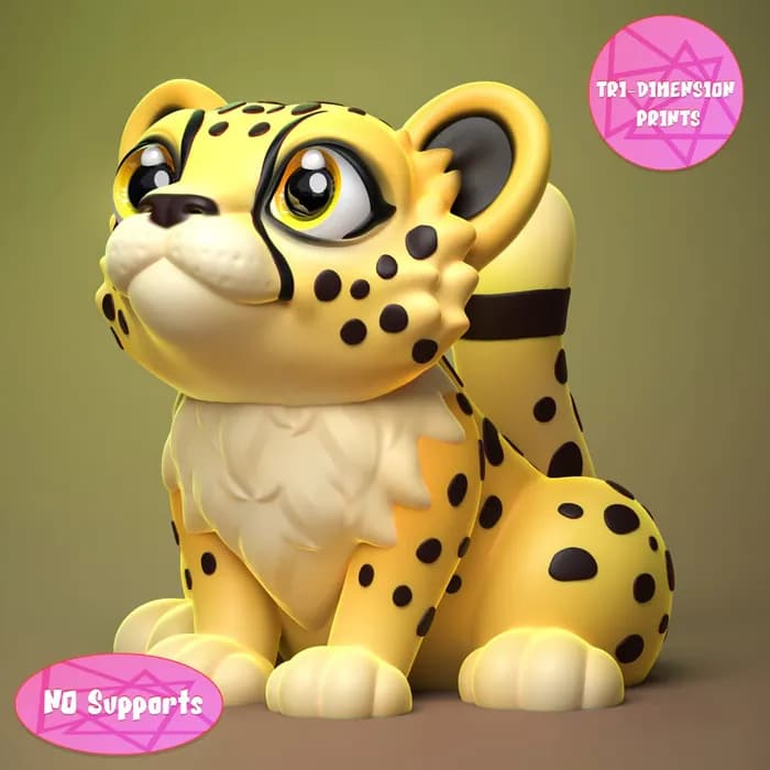 STL - cute cheetah