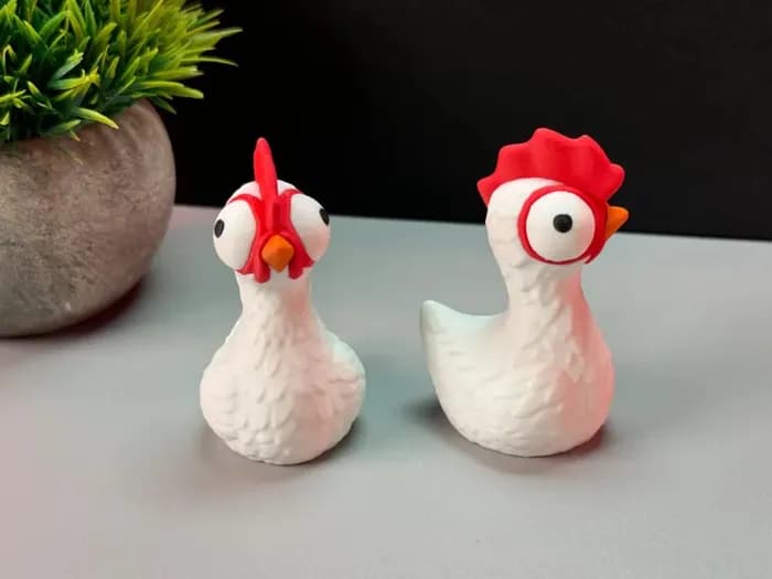 STL - cute gallina render 2