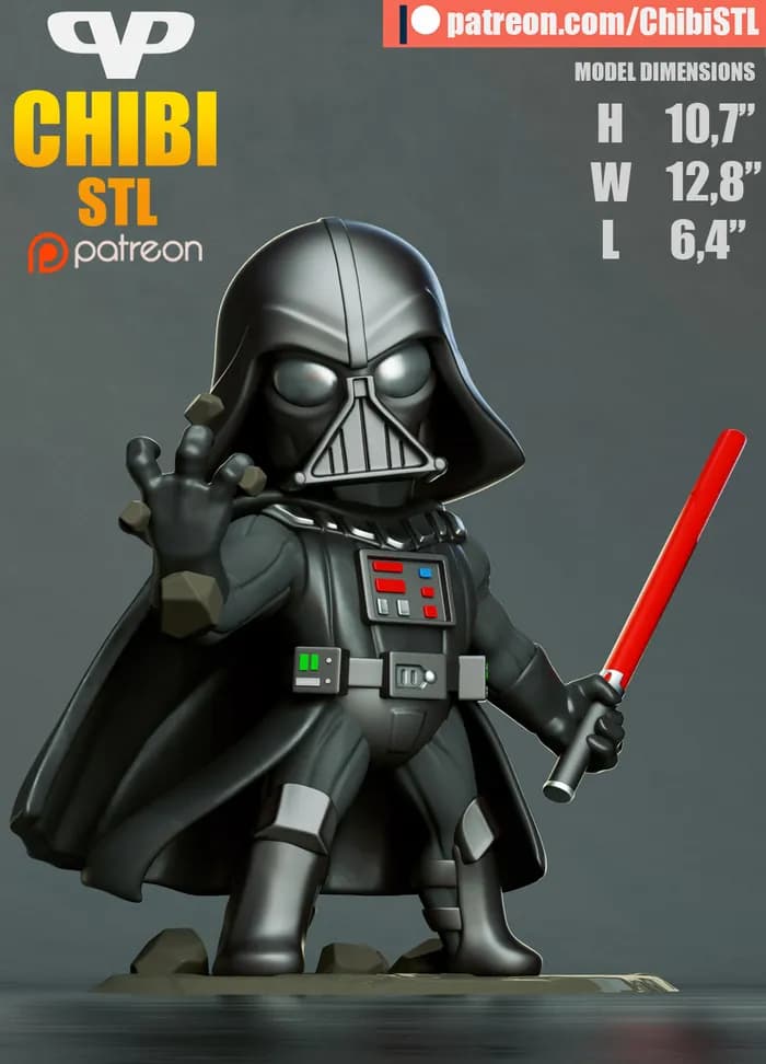 STL - darth vader chibi