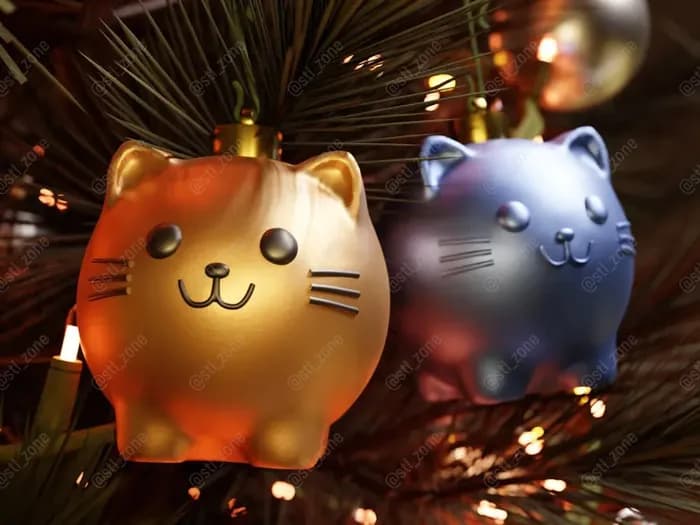 STL - decoracion gato