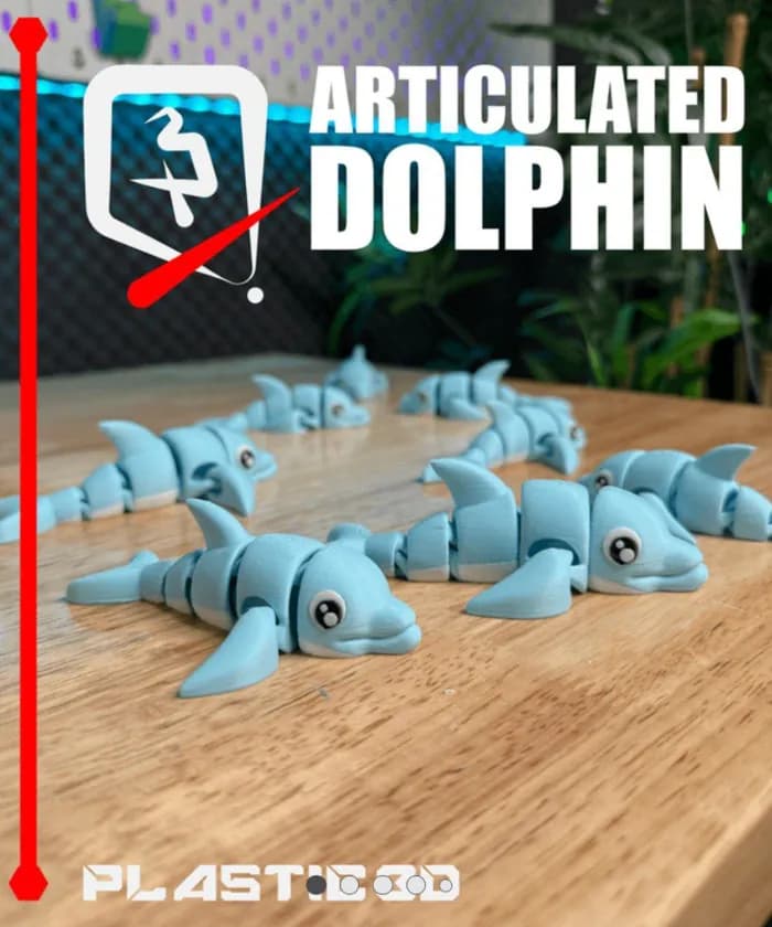 STL - delfin articulado