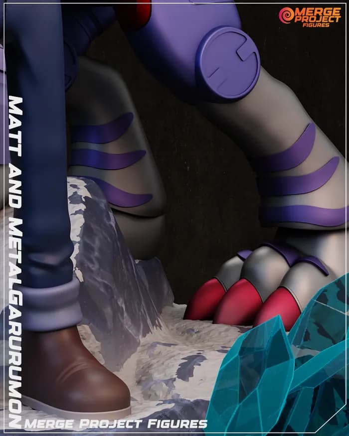STL - digimon matt y metal garurumon render 5
