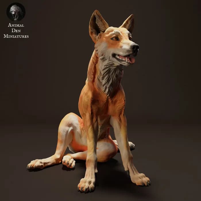 STL - dingo sentado