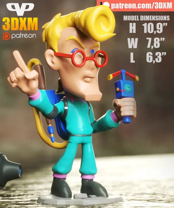 STL - egon spengler chibi