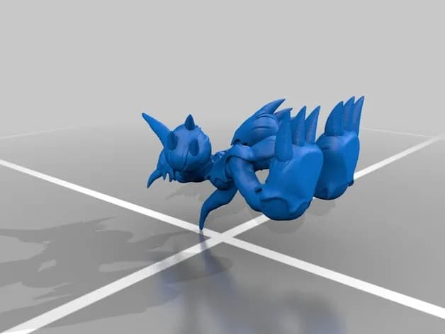 STL - flamedramon digimon render 3