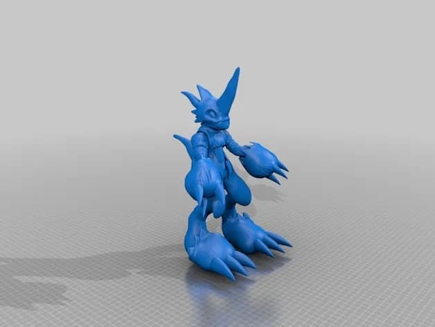 STL - flamedramon digimon render 4