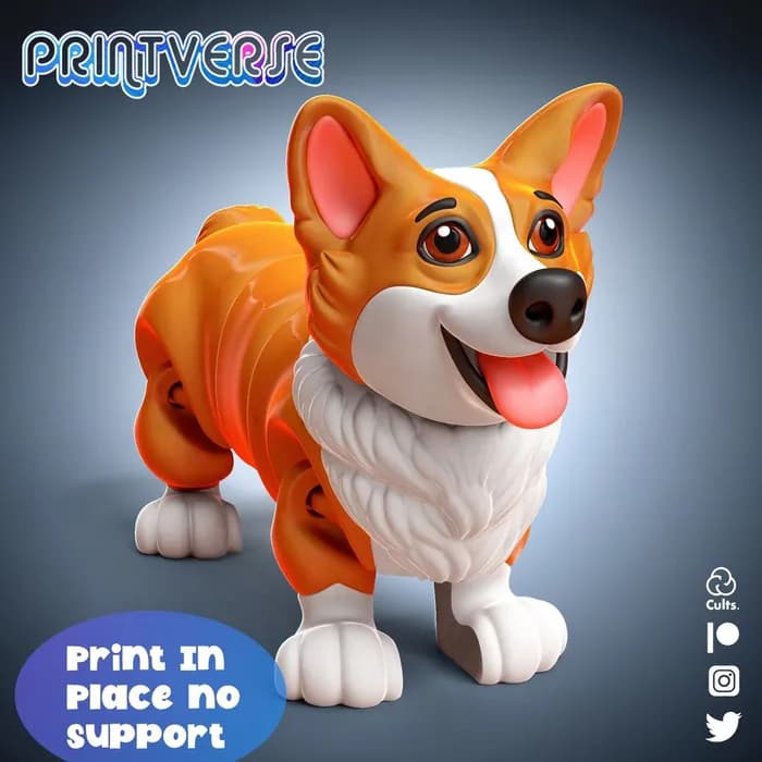 STL - flexy corgi