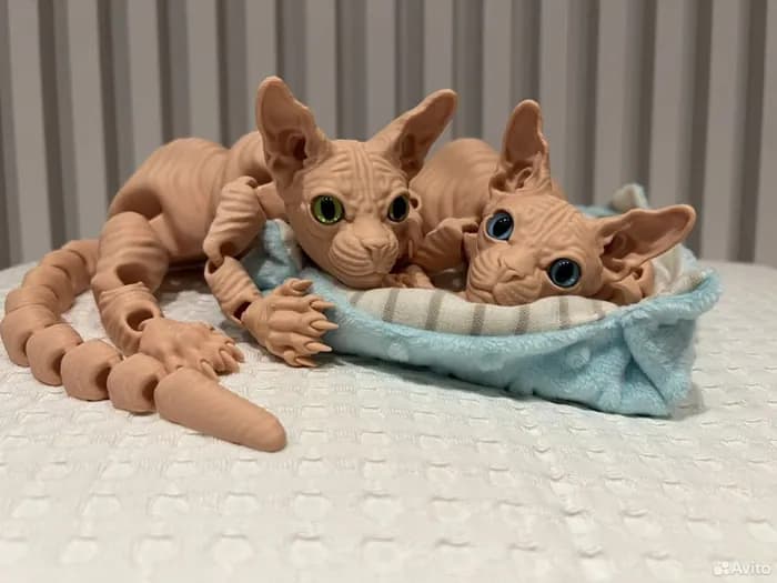 STL - gato egipcio sphinx render 1