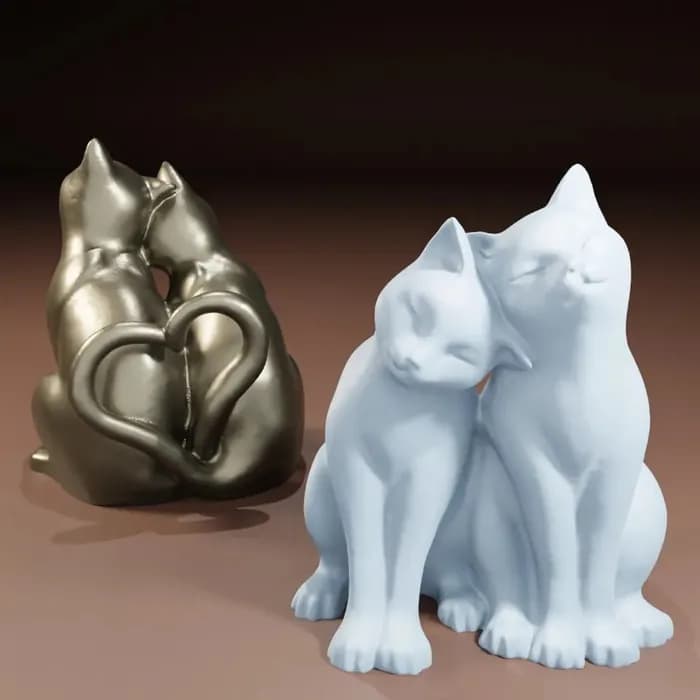 STL - gatos enamorados