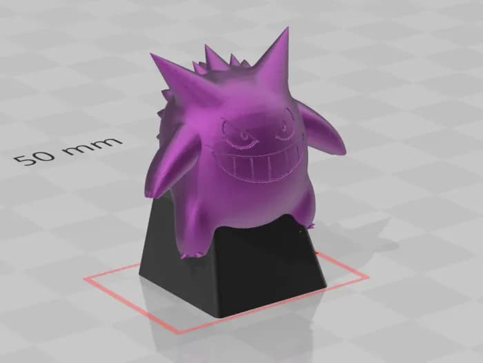 STL - gengar keycap pokemon