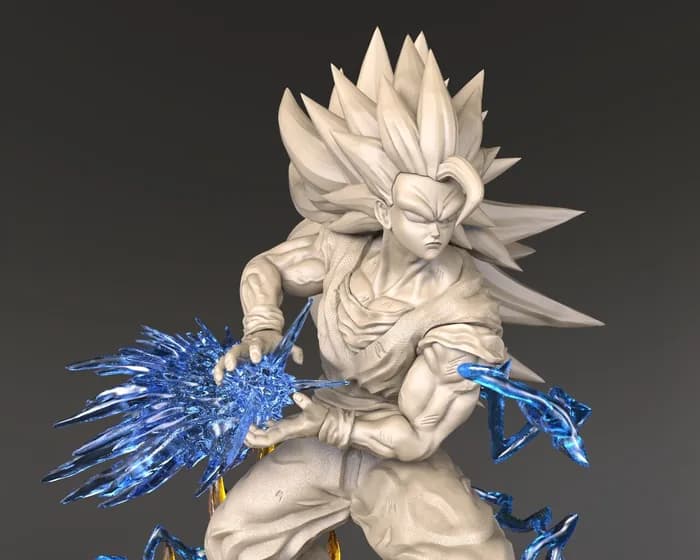 STL - goku ssj3 cfd by nacho washed