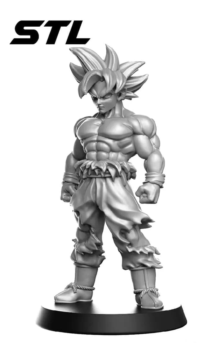 STL - goku ultra instinct dragon ball