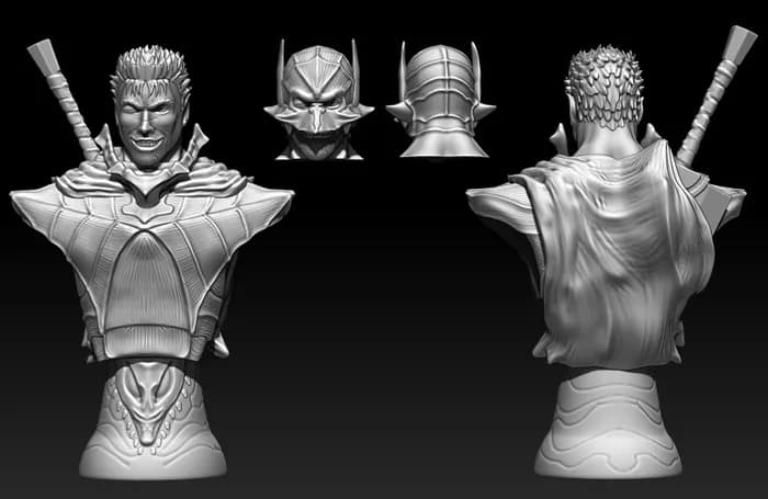STL - guts berserk bust