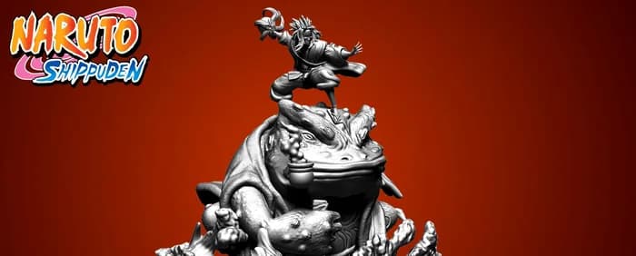 STL - jiraiya gamabunta render 3