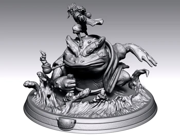 STL - jiraiya gamabunta render 4