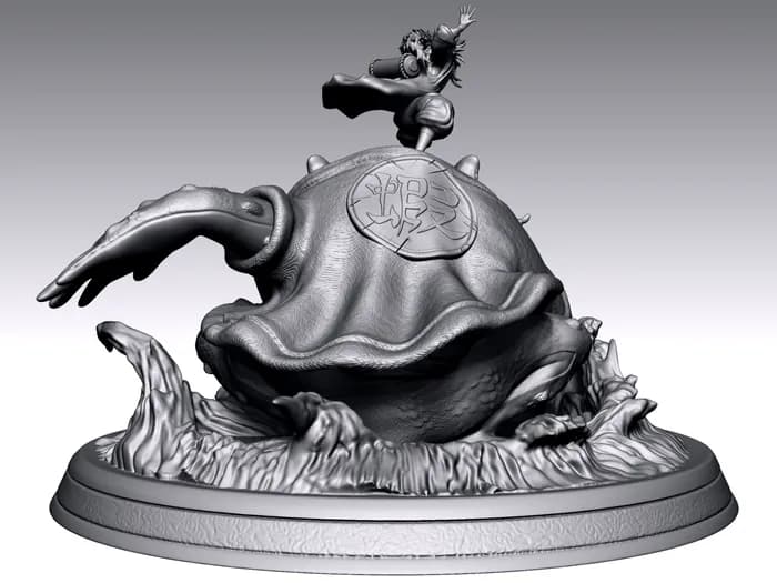 STL - jiraiya gamabunta render 5