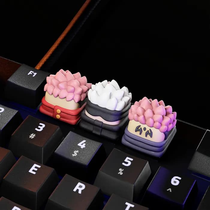 STL - jujutsu kaisen keycaps render 2