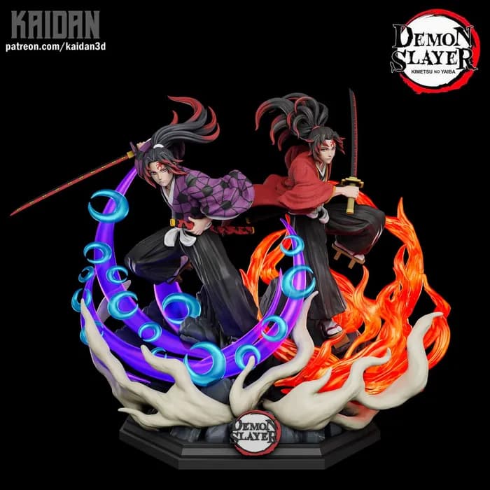 STL - kaidan kokushibo and yoriichi