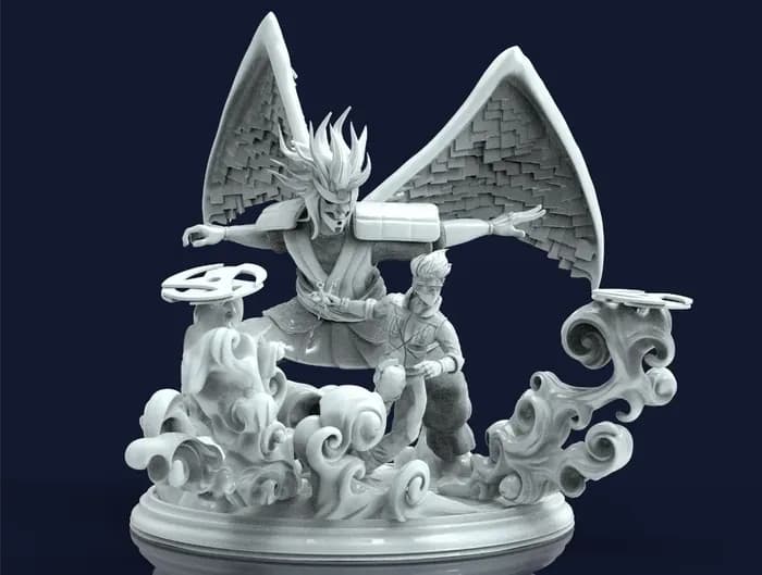 STL - kakashi and susano v0 2 render 4