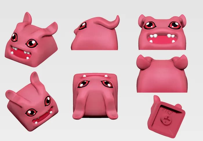 STL - keycap koromon digimon