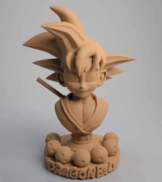 STL - kid goku bust