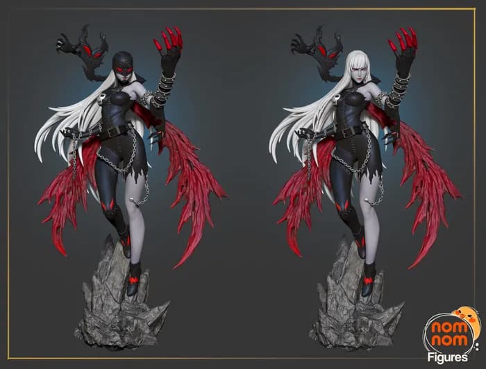 STL - lady devimon digimon render 2