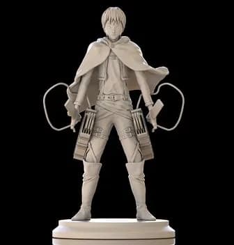 STL - levi from attack on titan render 2