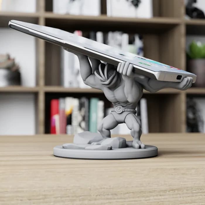 STL - machamp phone holder
