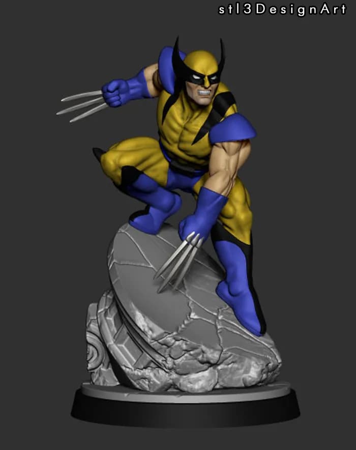 STL - marvel crisis protocol 90s x men render 4