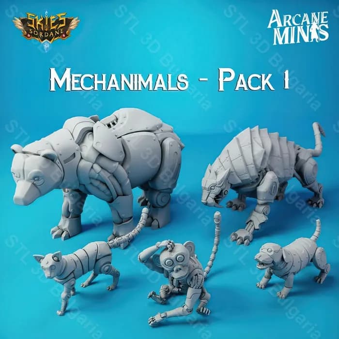 STL - meca animals