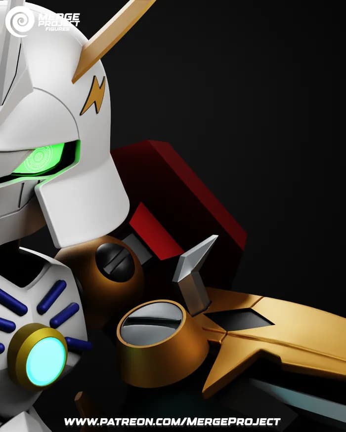 STL - medabot omnimon render 2