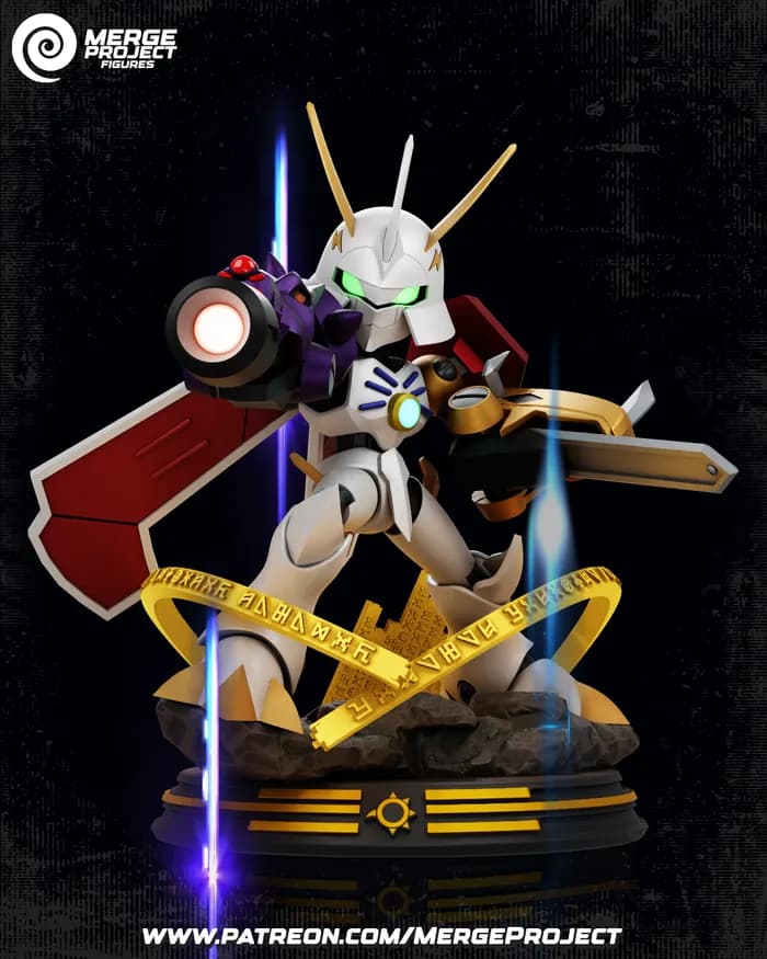 STL - medabot omnimon render 4