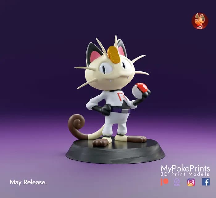 STL - meowth team rocket