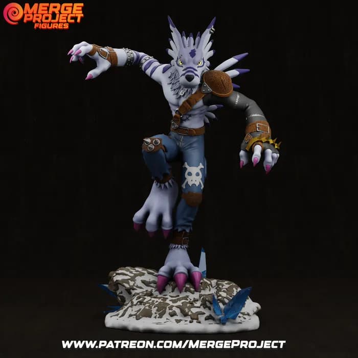 STL - merge project digimon were garurumon