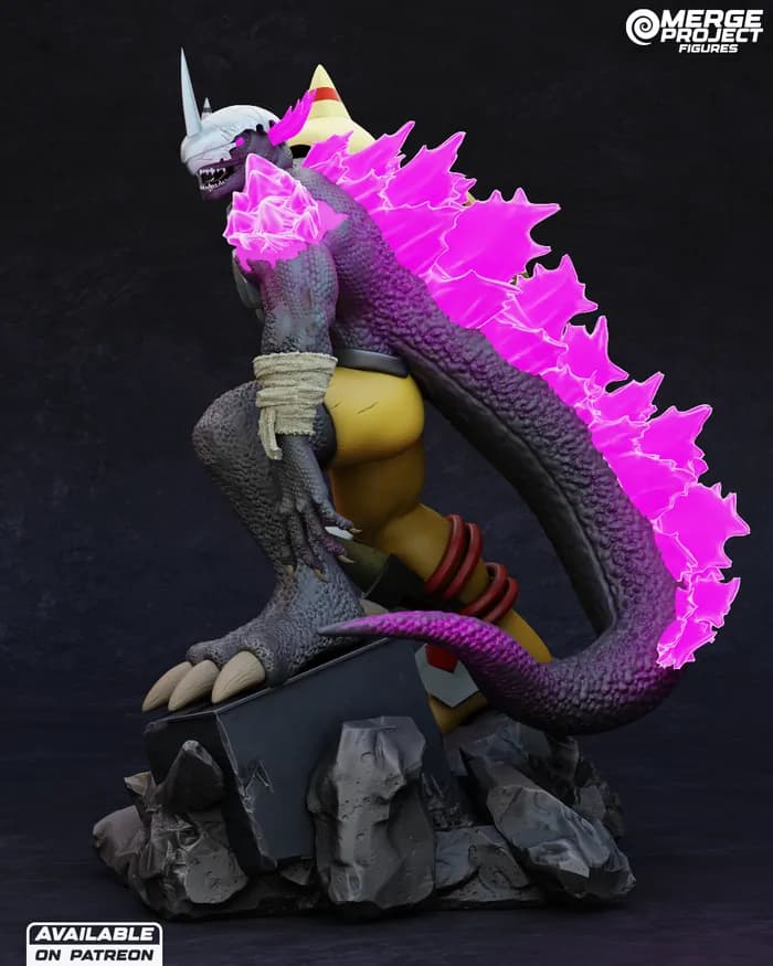 STL - merge project figures greyzillamon render 2