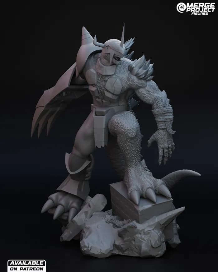STL - merge project figures greyzillamon render 4