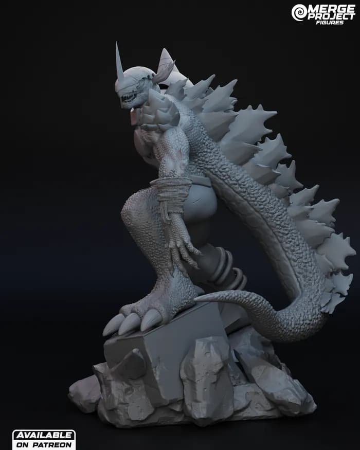 STL - merge project figures greyzillamon render 5