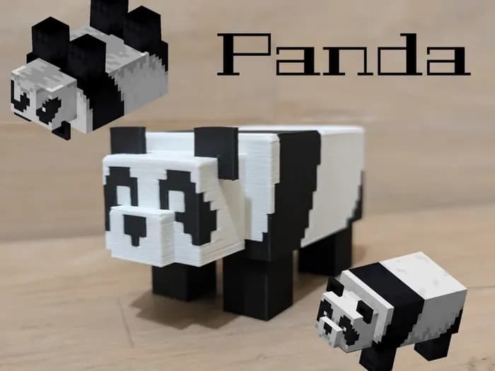 STL - minecraft panda