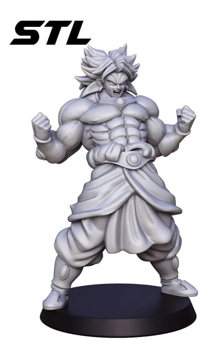 STL - miniature brolly ssj dragon ball