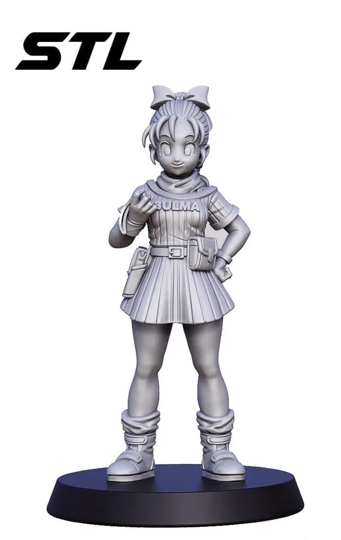 STL - miniature bulma dragon ball