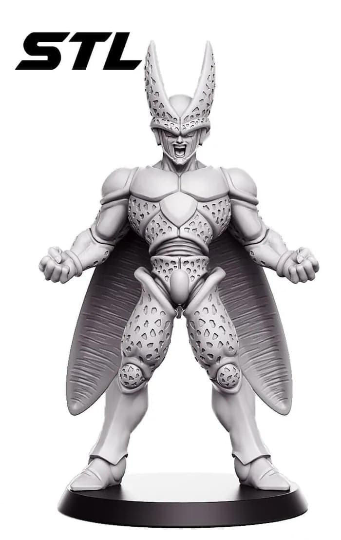 STL - miniature dragon ball perfect cell