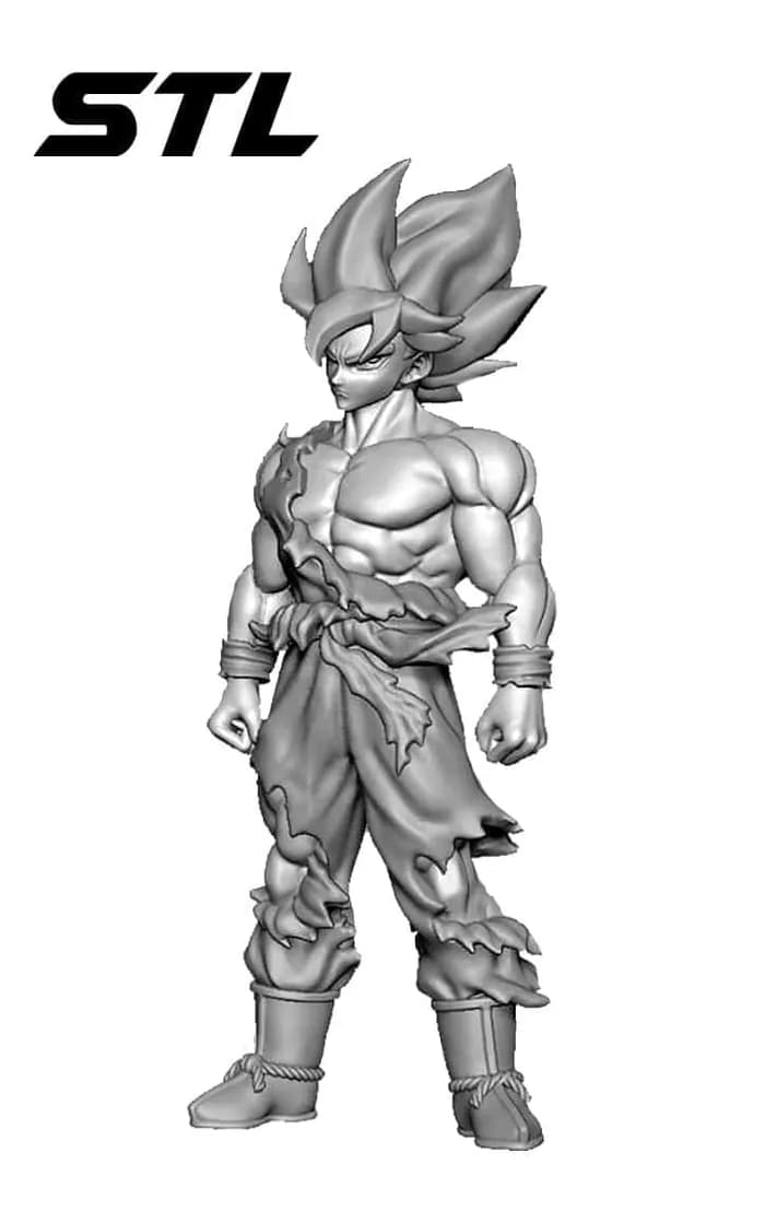 STL - miniature goku ssj dragon ball