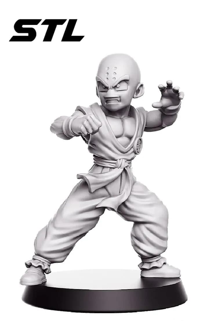 STL - miniature krilin dragon ball