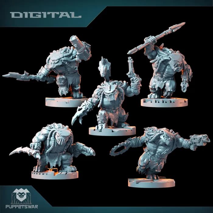 STL - miniatures orc trackers