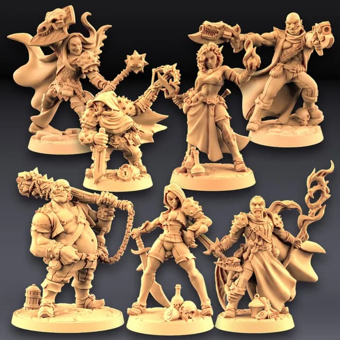 STL - miniatures troubles in tavern