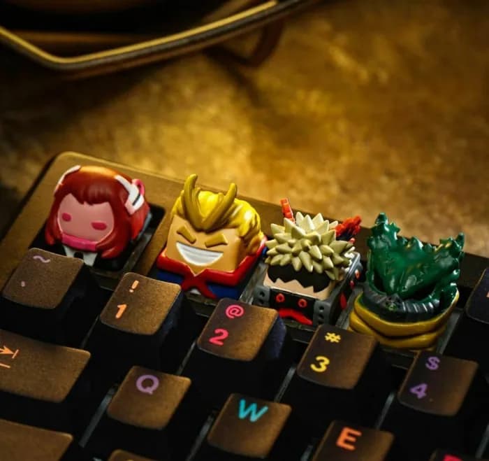 STL - my hero academy keycaps render 4